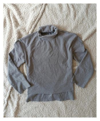 Pull col roulé gris ZARA – basique doux et chaud --