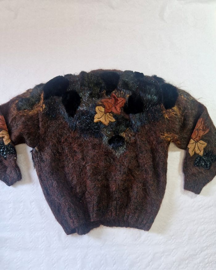 Manteau en fourrure  , femme , vintage  , taille M - photo numéro 5