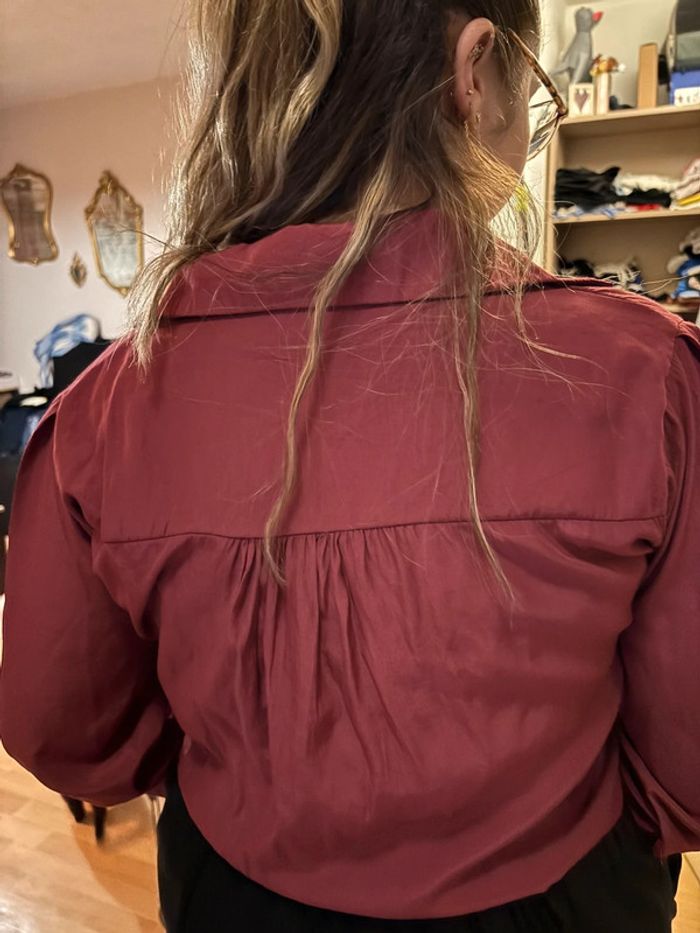 Blouse bordeaux - photo numéro 7