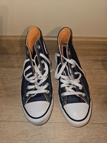 Converses mi saison couleur bleu jean