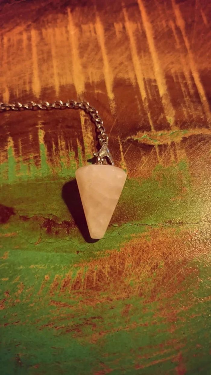 Pendule divinatoire Quartz rose - photo numéro 2