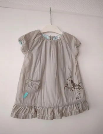 (c) robe d'hiver beige 12mois