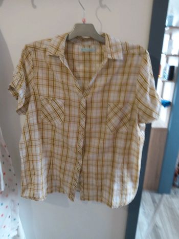 Chemisier carreaux jaune
