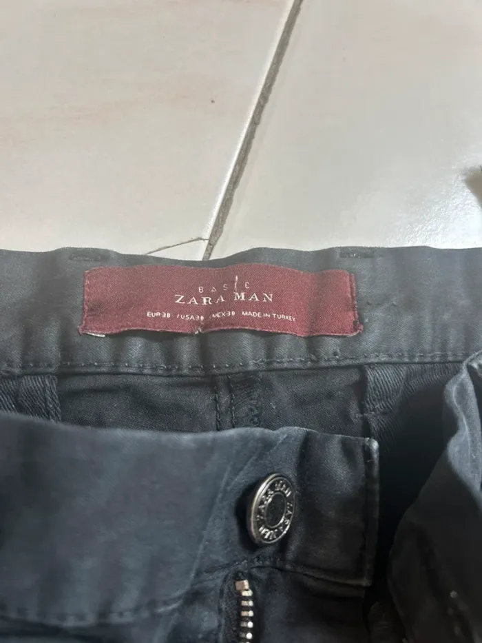 Chino - Zara - 38 noir - photo numéro 4
