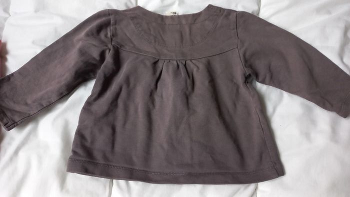 Gilet gris à pressions - photo numéro 3