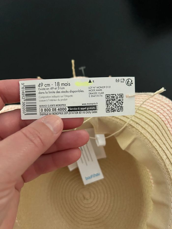 Chapeau neuf bout chou 18 mois - photo numéro 5