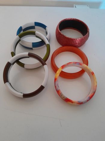 Lot de 6 gros bracelets