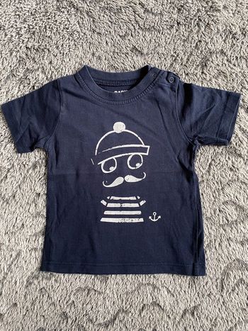 Teeshirt bleu Tape à l’œil - 12 mois