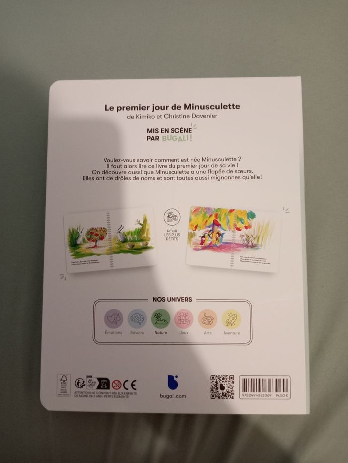 Livre Bugali neuf Le premier jour de Minusculette - photo numéro 2