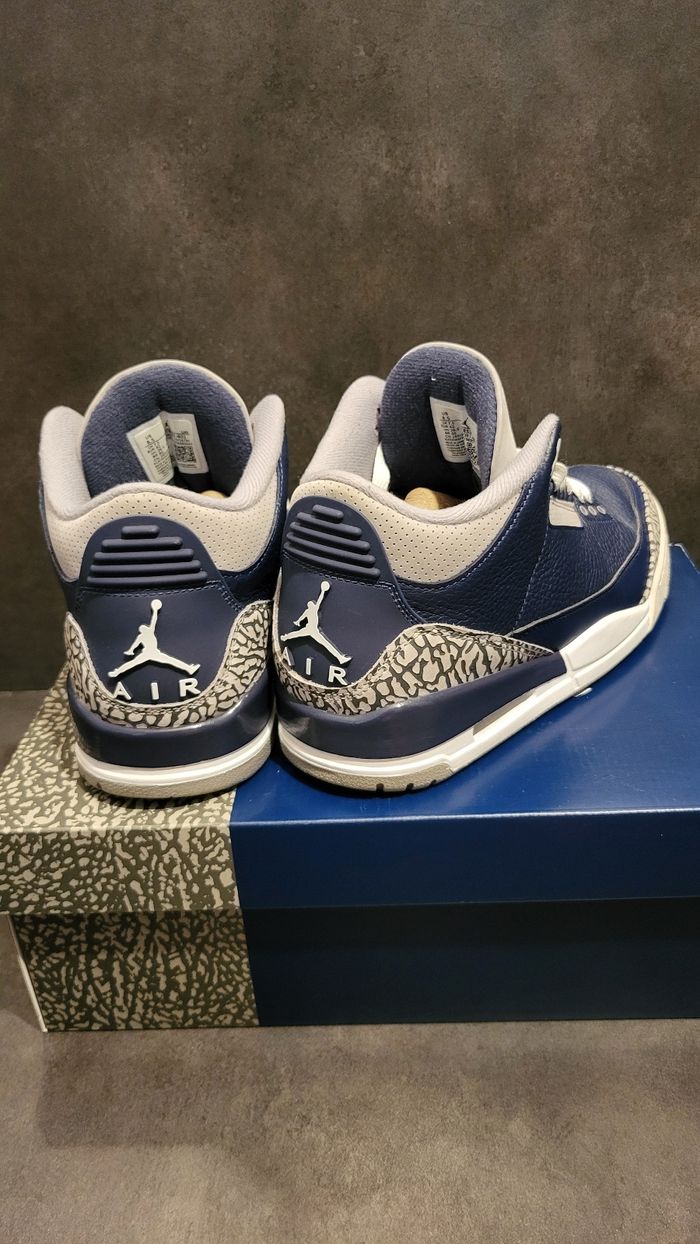 Air Jordan 3 Retro Georgetown Midnight Navy Cement Grey White - Unisex - CT8532401 - Size : 42 🌈🌈 - photo numéro 5