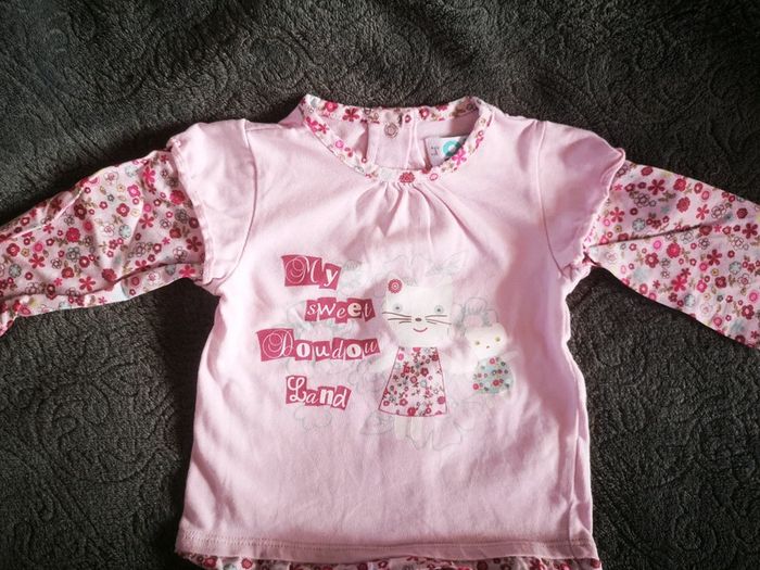 Pantalon Tape à l'œil + Tee-shirt 3 mois - photo numéro 2