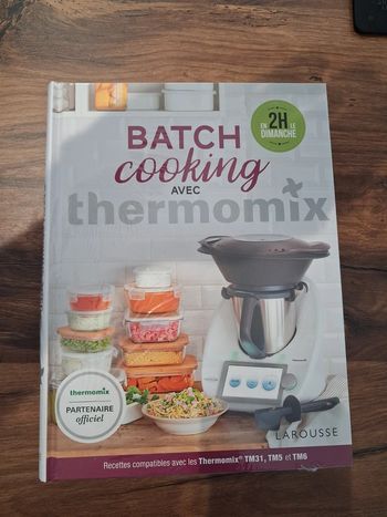 Livre Thermomix Larousse Batch cooking sous blister
