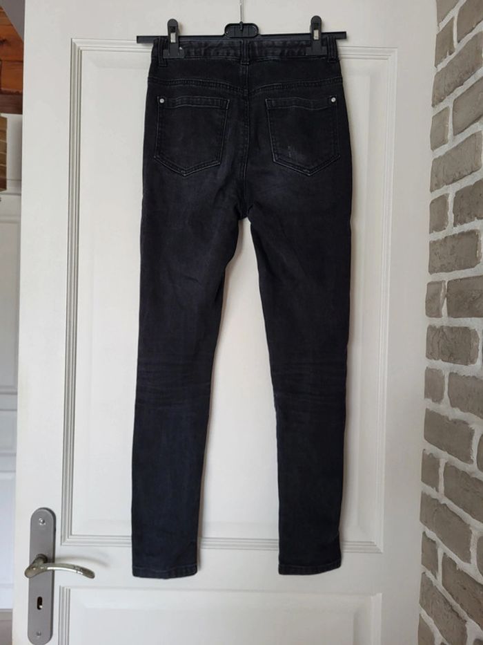 Jean slim noir taille réglable 12 ans La Redoute - photo numéro 5