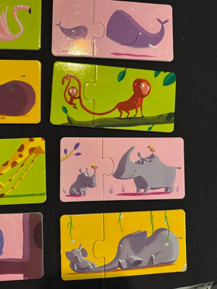 Puzzle Djeco Duo Maman & bébé 12 puzzles - photo numéro 4