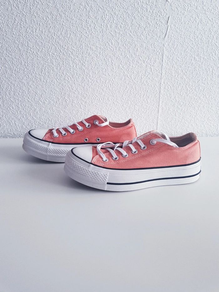 Converse - Chuck Taylor All Star Lift Canvas Ox - 37,5 - Baskets basses, semelles hautes - photo numéro 6