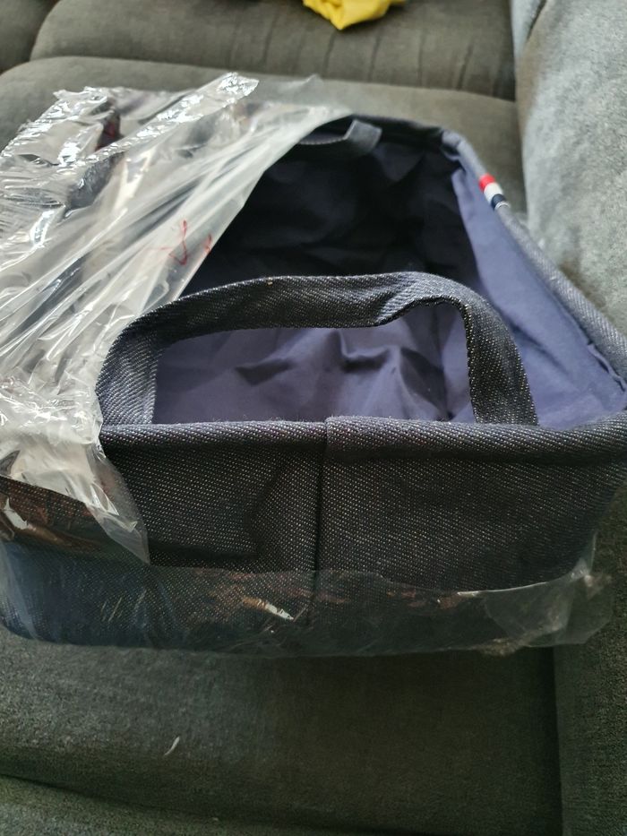 Panier de rangement en tissu - photo numéro 4