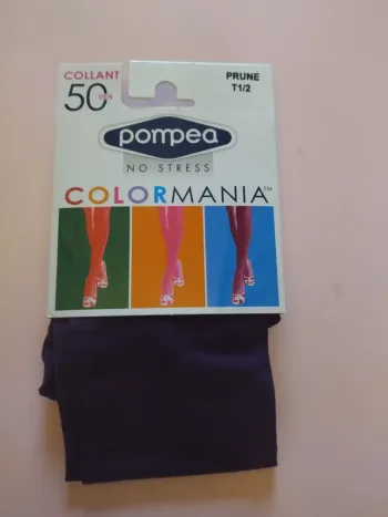Collant 50den Colormania taille 1/2 couleur prune