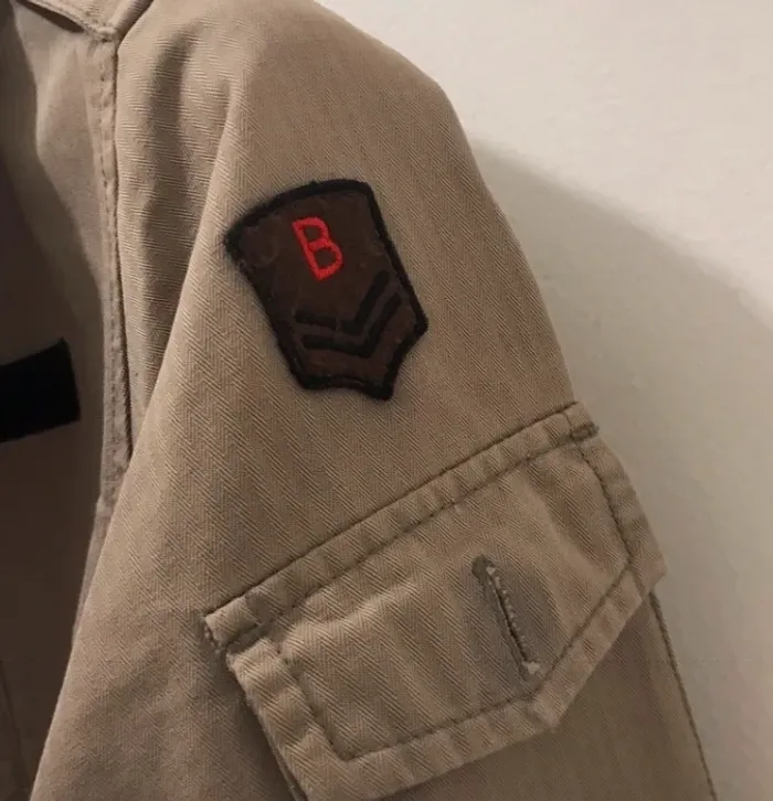 Veste été kiabi militaire marrons clairs manches longues taille 36 - photo numéro 4