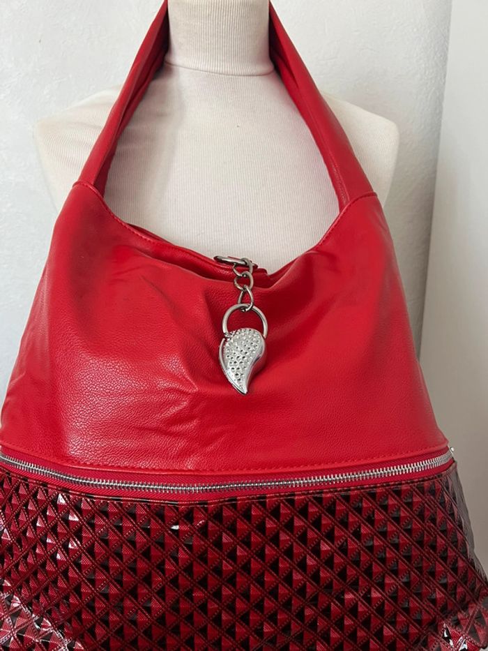 Sac à main rouge