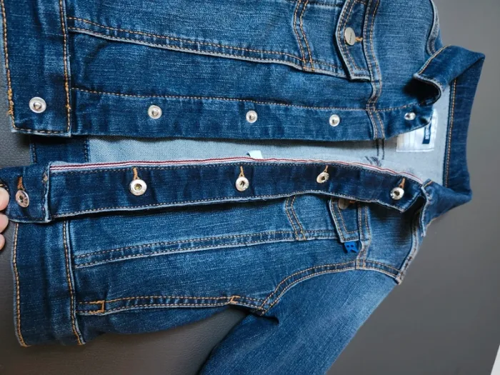 Veste en jean garçon boutons pressions okaidi garçon - photo numéro 8