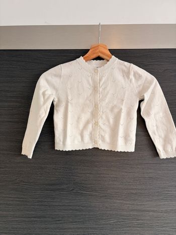 Gilet ajouré écru sergent major 5 ans