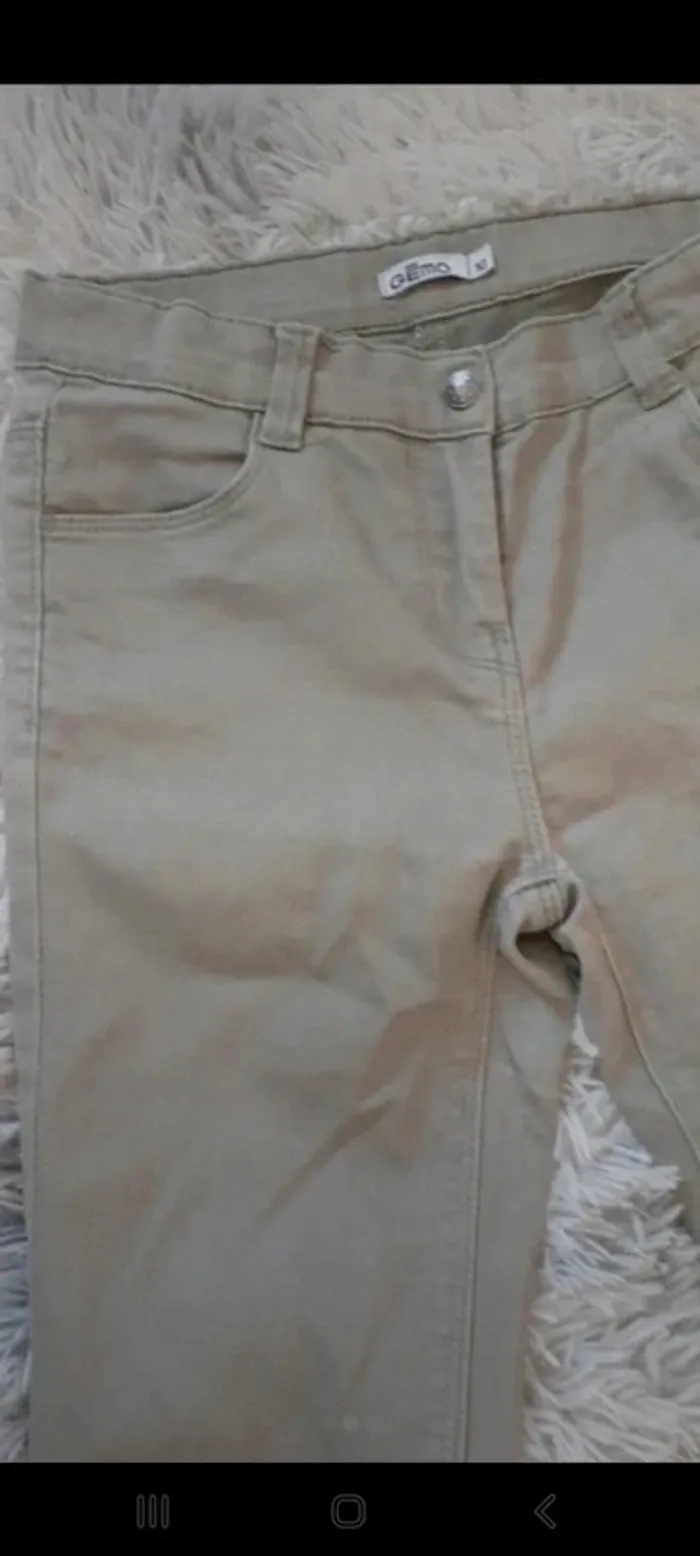 Pantalon kaki 10 ans gémo - photo numéro 2