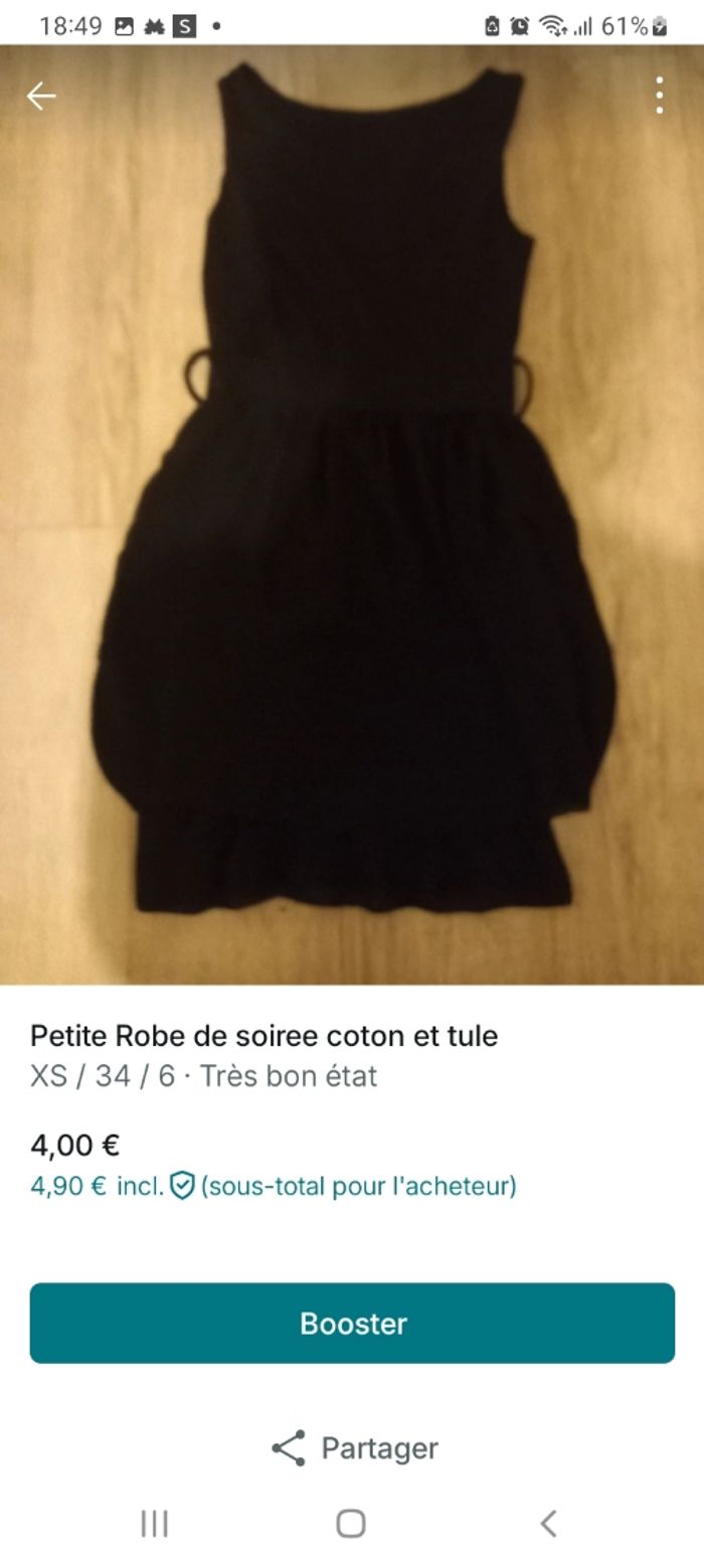 Petite robe avec tule  très jolie
