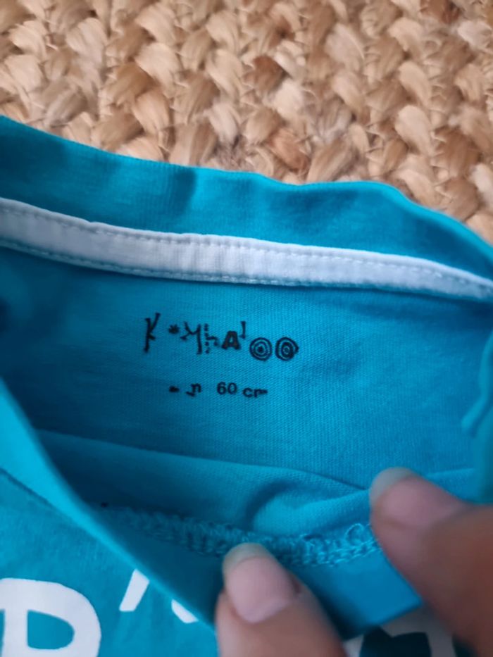 Tee-shirt manches longues bleu kimboloo - photo numéro 2