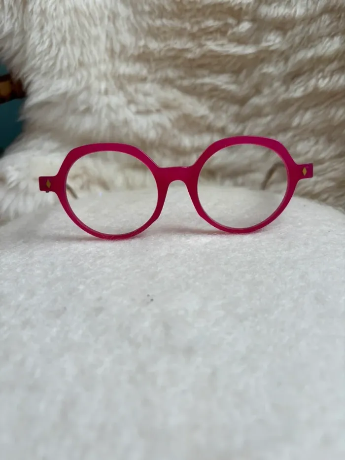 Lunettes paname tronche de cake rose et dorées - photo numéro 3