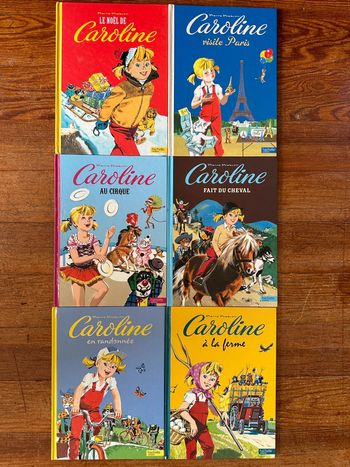 Lot de 6 livres Caroline albums colorés bd couverture rigide Pierre Probst