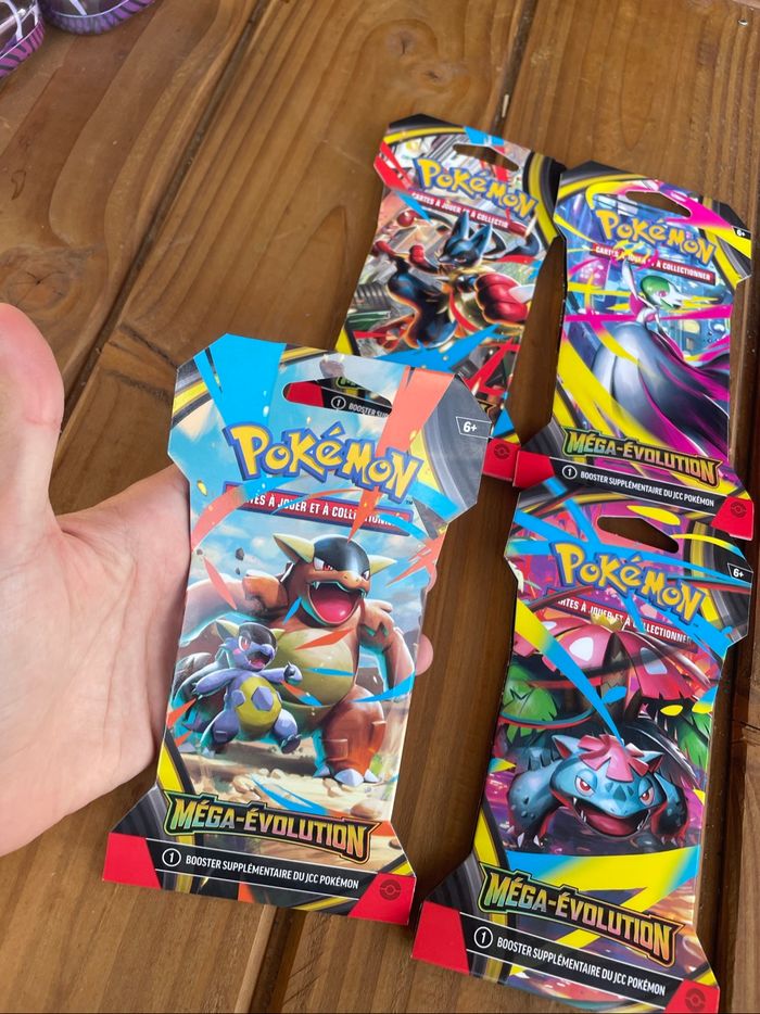 Lot 4 boosters Pokémon édition mega évolution - photo numéro 2