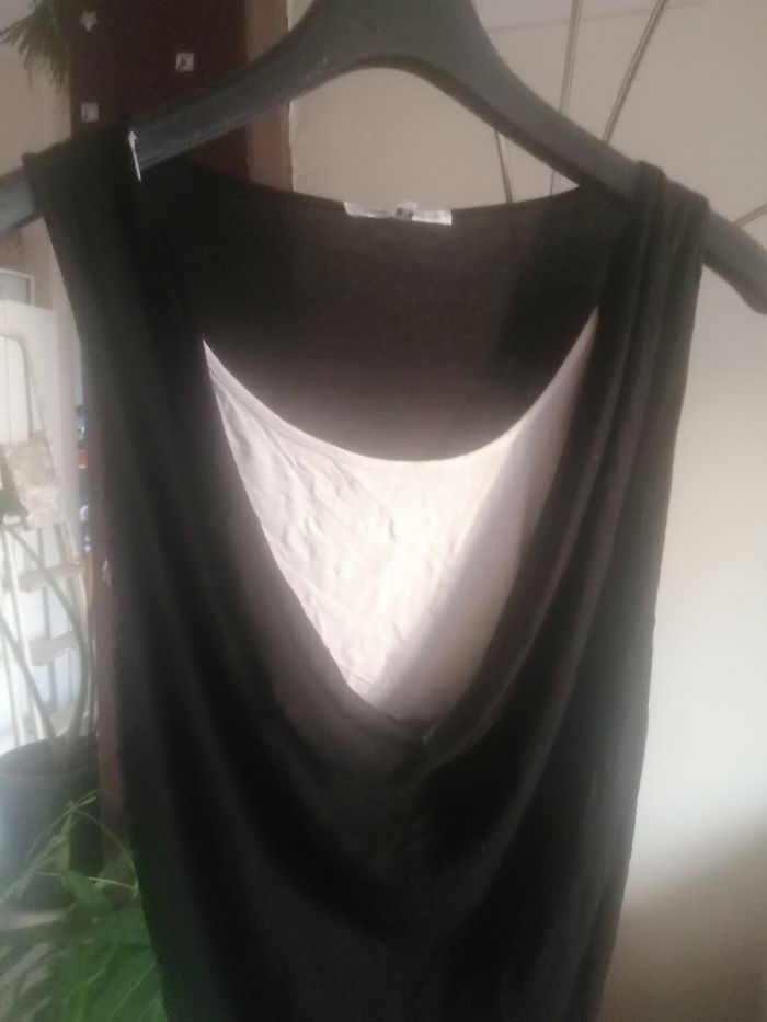 🌸Double top noir et blanc Taille 38 "Emma Pernelle" 🌸