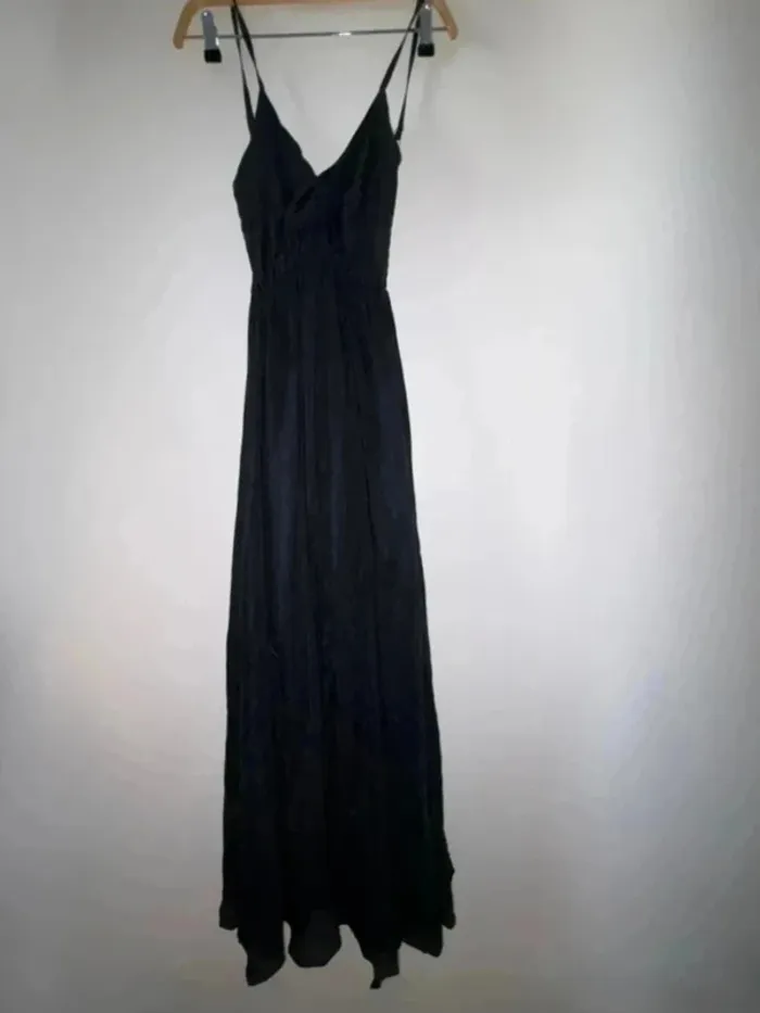 Robe femme longue grise foncé taille 40 en très bon état - photo numéro 6
