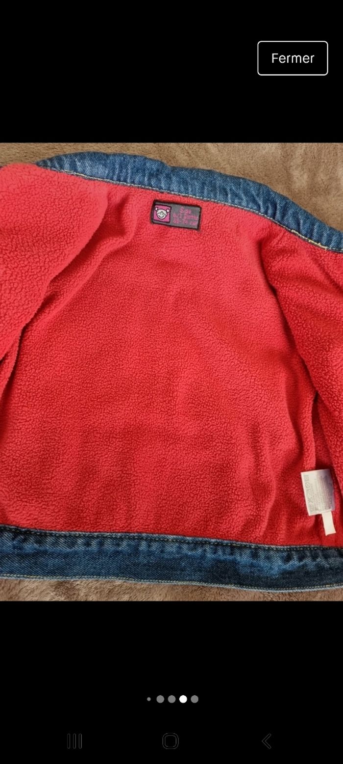 Veste en jean fourré à l'intérieur - photo numéro 5