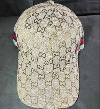 Casquette Gucci monogram beige