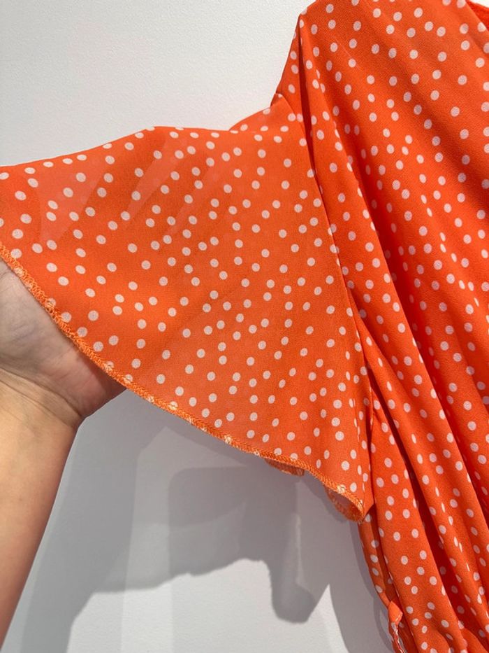 Robe orange à pois - photo numéro 3