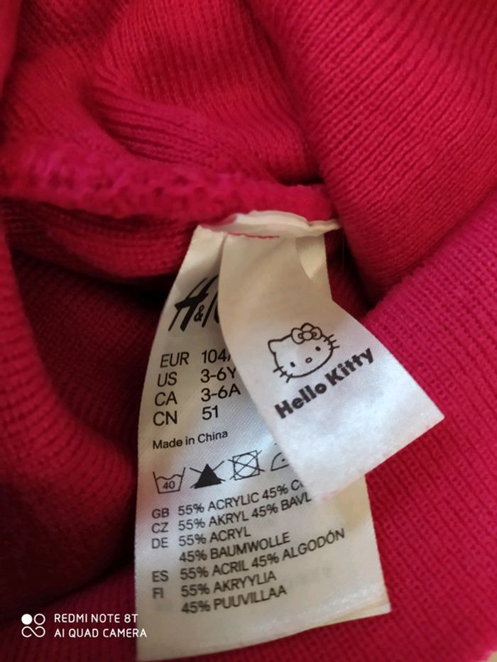 Joli bonnet Hello Kitty 3/6ans - photo numéro 2