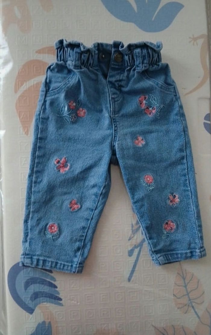 Jeans fleurie