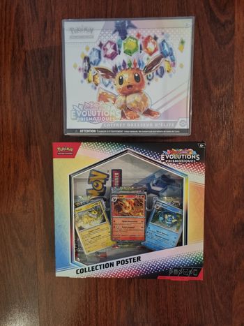 Lot ETB Pokemon EV8.5 + Coffret poster
