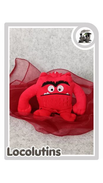 🚂 Peluche la couleur des émotions - colère