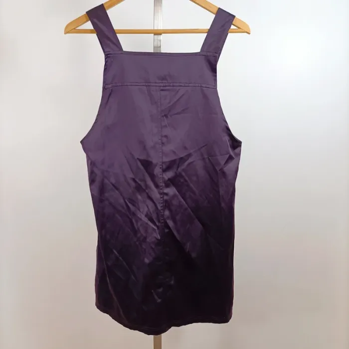 Robe chasuble violette avec poches plaquées Axara Paris T38 coupe droite A1361 - photo numéro 7