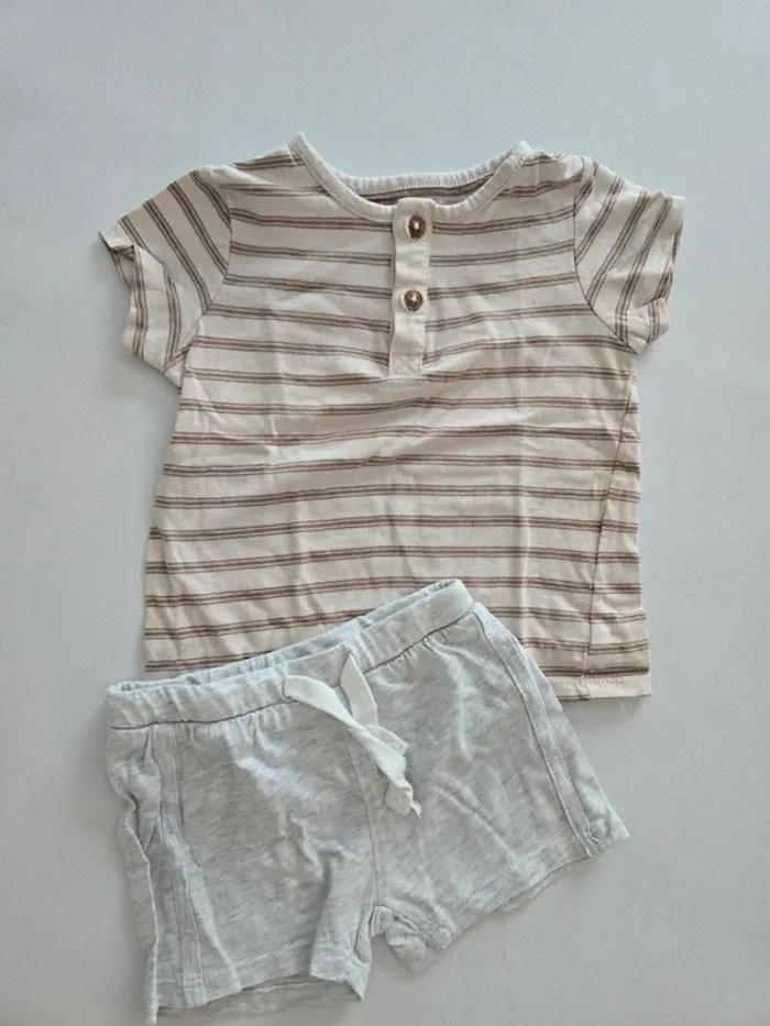 Ensemble short 12 mois