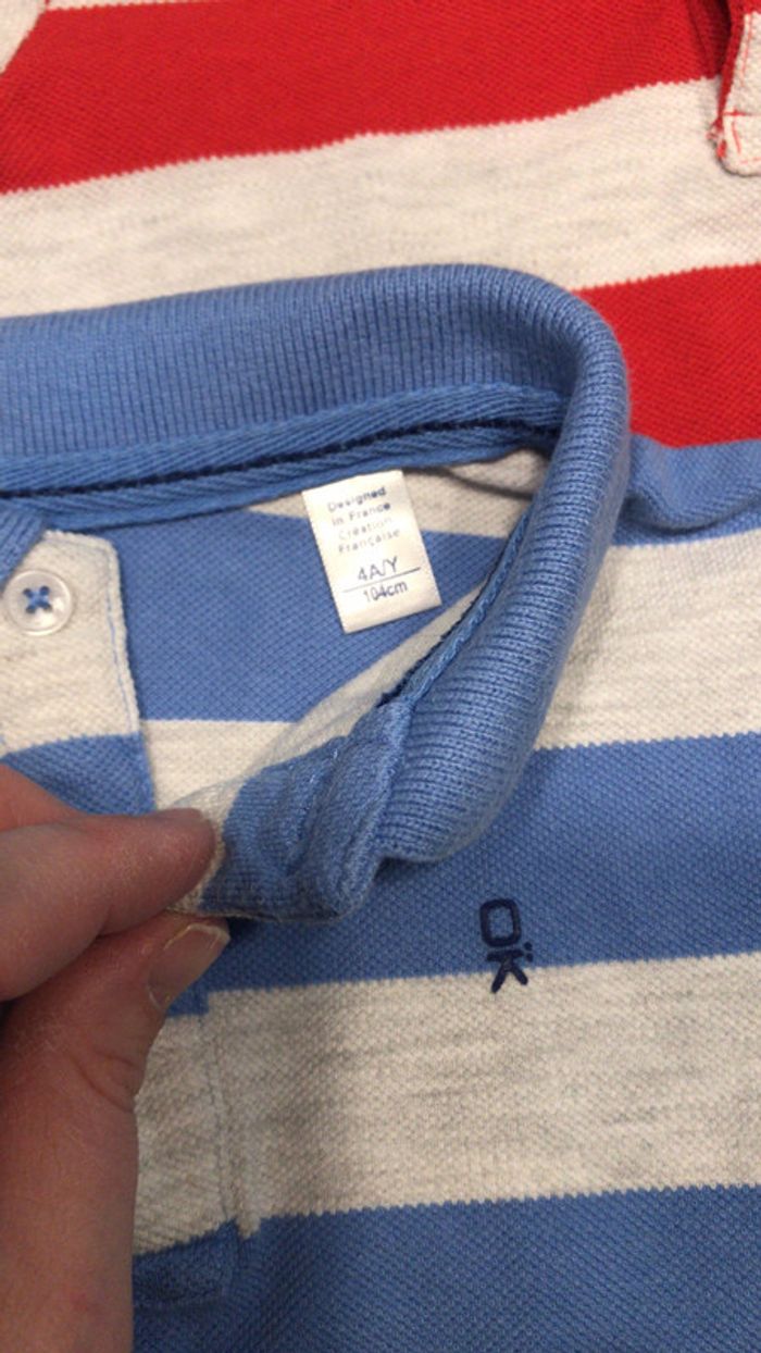 Lot de deux polos okaidi 4 ans - photo numéro 2