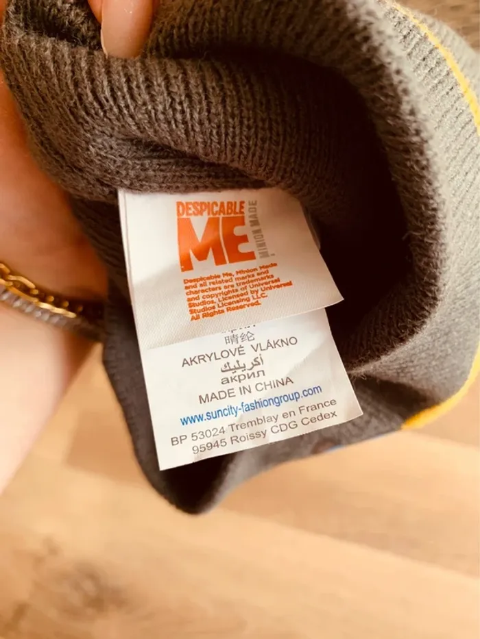 Bonnet Les mignons gris/jaune enfant - Sans marque - photo numéro 3