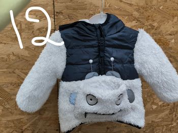 Doudoune originale à capuche 12 mois