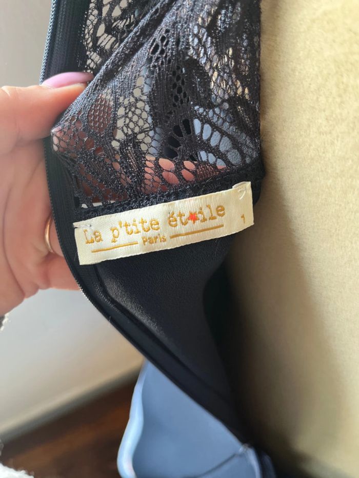 Robe chic bleue et dentelle La P’tite Étoile - taille 1 - photo numéro 8