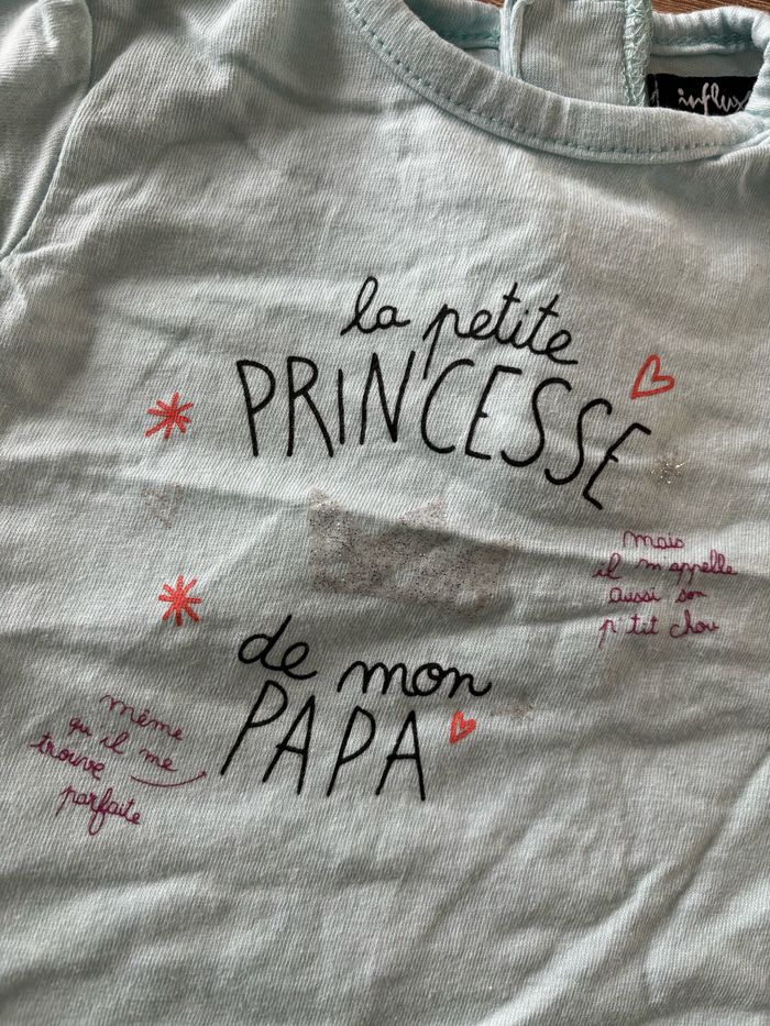 Tee shirt bleu princesse INFLUX t.3m - photo numéro 2