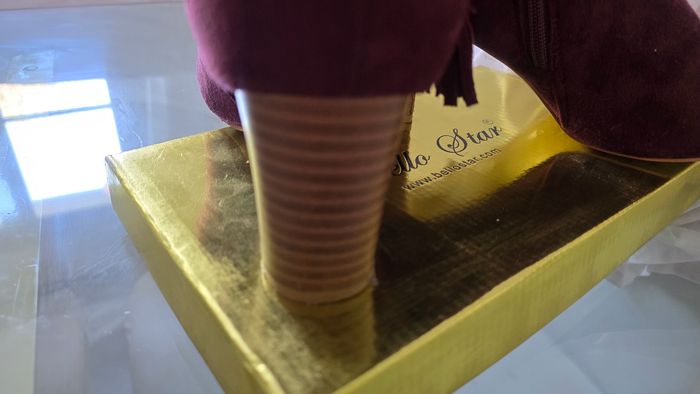 Bottines couleur aubergine9 - photo numéro 3