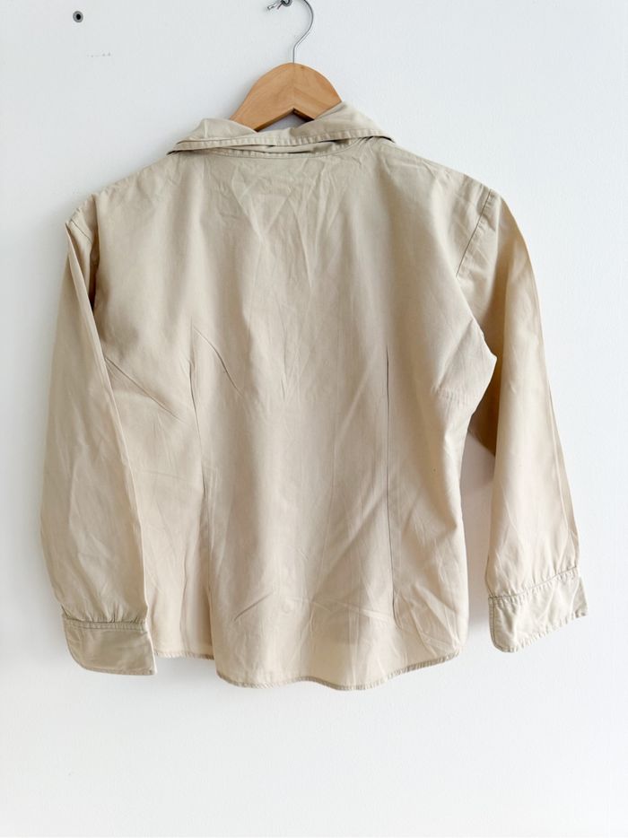 Chemise manches longues crème beige nanouchka taille 40 L - photo numéro 3