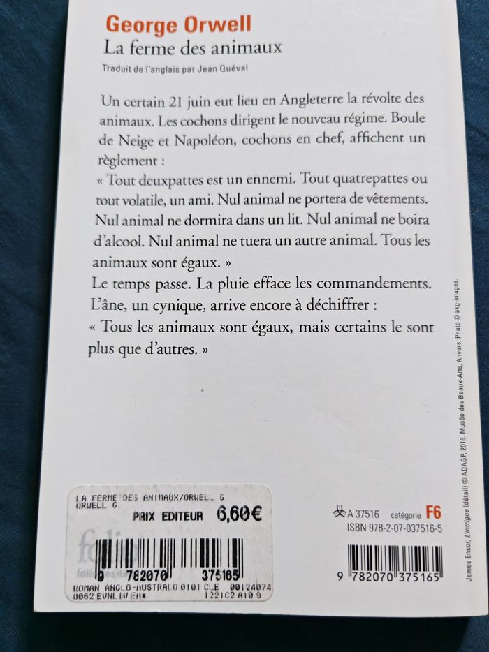 La Ferme des animaux Georges Orwell - photo numéro 2